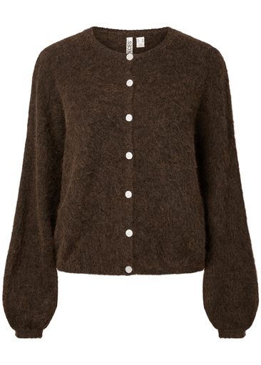 ALLIE LS O-NECK KNIT CARDIGAN