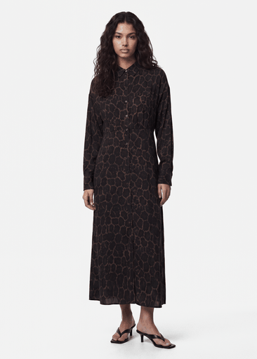 EVIE LS MIDI DRESS