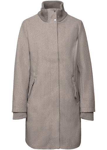 Coat w. Knit Details