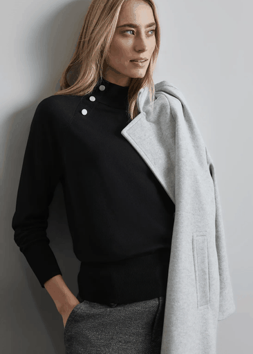 Sweater With Button Detail