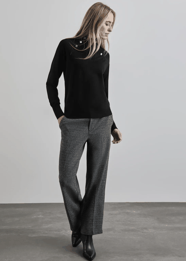 Sweater With Button Detail