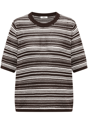 Striped Crochet Shirt