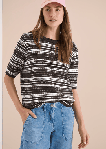 Striped Crochet Shirt