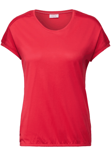 Solid Deco Shoulder Shirt