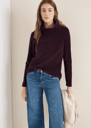 Fine Cord Big Collar T-Shirt