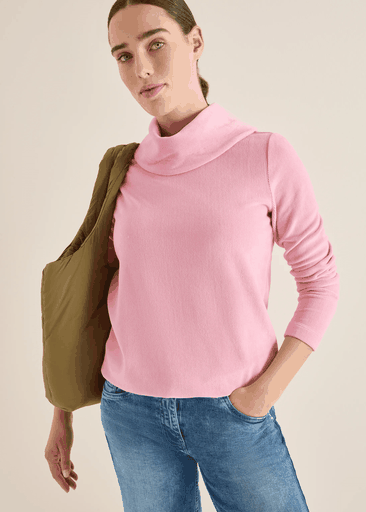 Fine Cord Big Collar T-Shirt