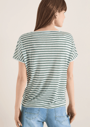 LINEN OPTIC Two-Tone Stripe Shirt