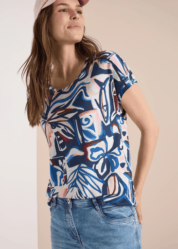 Lace Shoulder T-Shirt