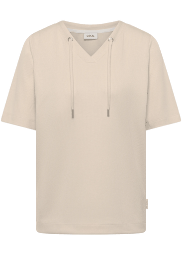 Vertical Stripe V-Neck Shirt