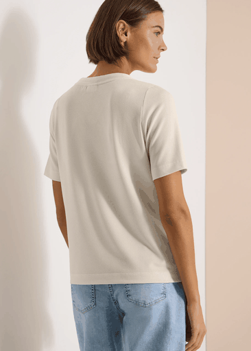 Vertical Stripe V-Neck Shirt