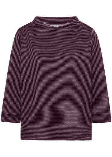 Tos Two Tone Ottoman Funnel Neck