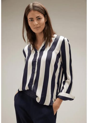 STRIPED SATIN SHIRT STRIPED SATIN SHIRT
