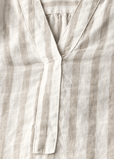 Striped Splitneck Blouse Striped Splitneck Blouse