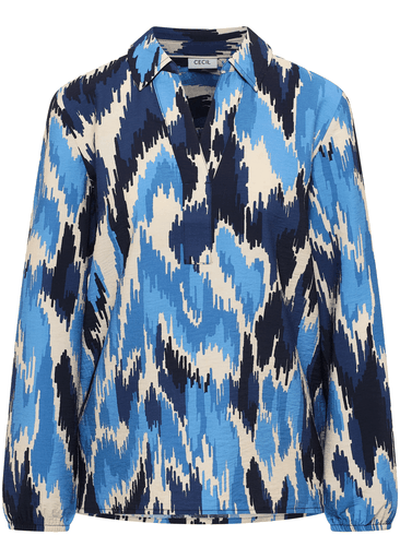 AOP Splitneck Blouse