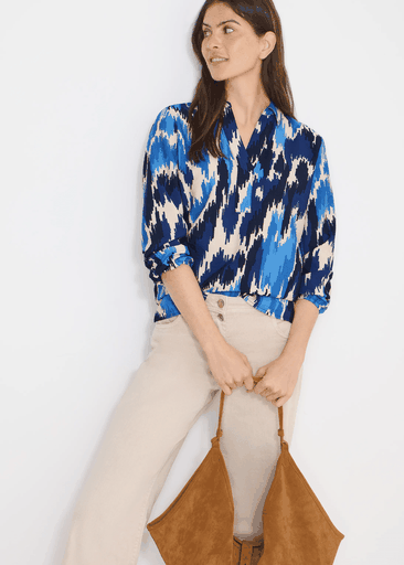 AOP Splitneck Blouse