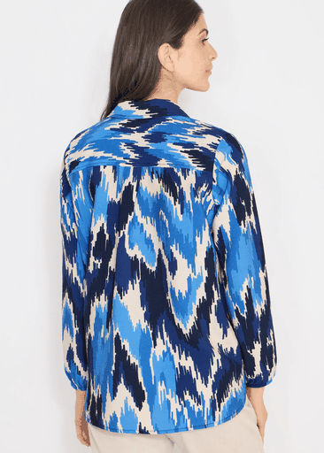 AOP Splitneck Blouse