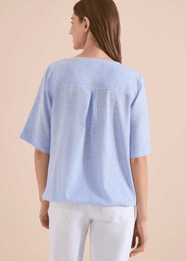 Printed Stripe Blouse