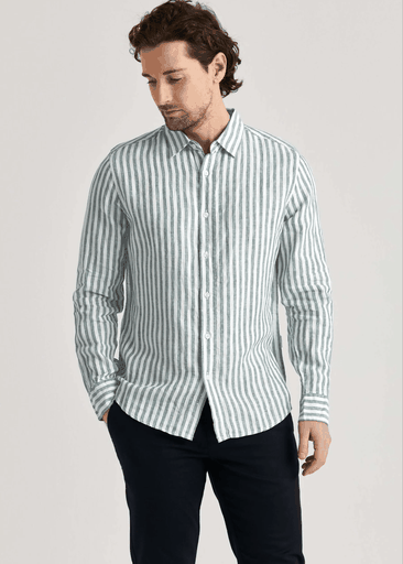 STRIPED LINEN SHIRT