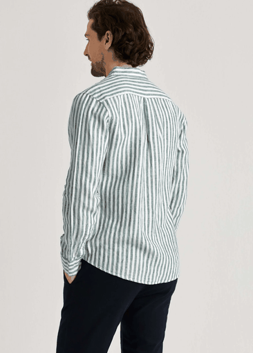 STRIPED LINEN SHIRT
