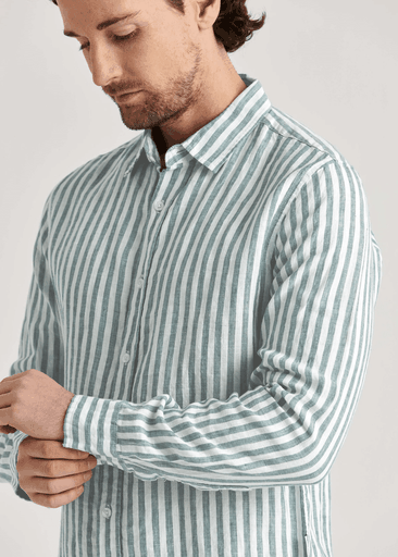 STRIPED LINEN SHIRT