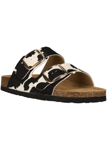 Reina W Leather Cork Sandal