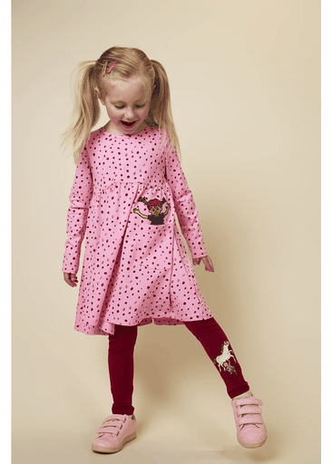SPECKLE DRESS PINK