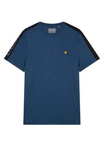 TEE WITH WOVEN OVERLAY TEE WITH WOVEN OVERLAY