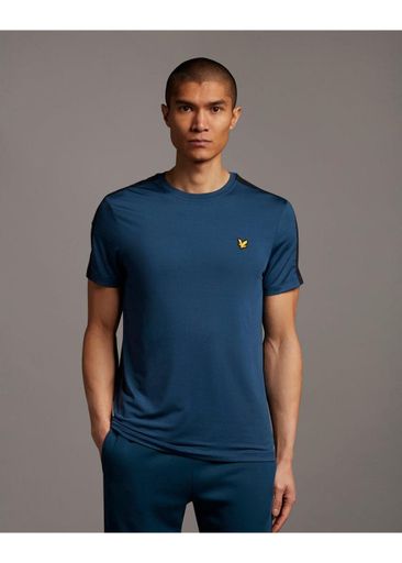 TEE WITH WOVEN OVERLAY TEE WITH WOVEN OVERLAY