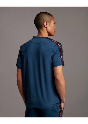 TEE WITH WOVEN OVERLAY TEE WITH WOVEN OVERLAY