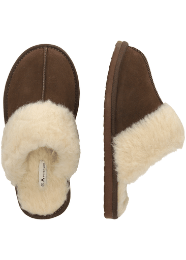 Carini W Leather Warm Slipper