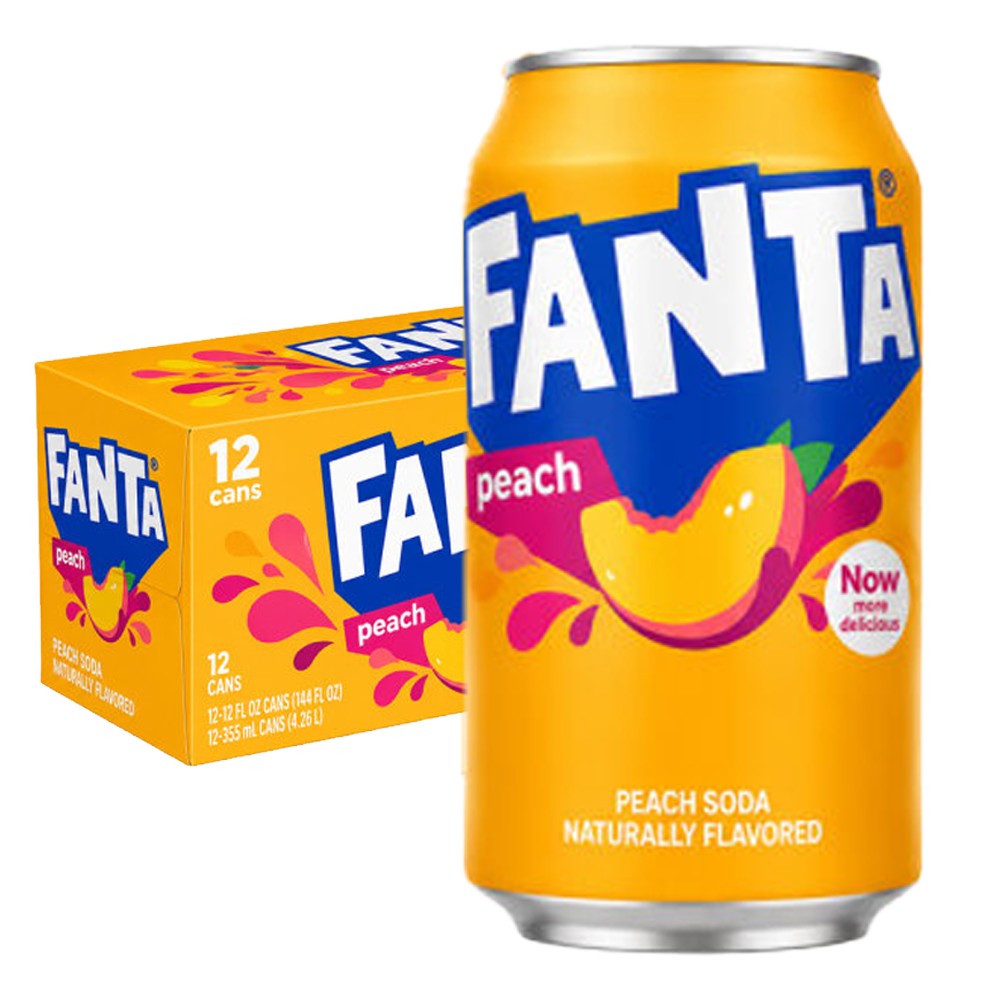 Fanta Peach 35,5 CL x 12st