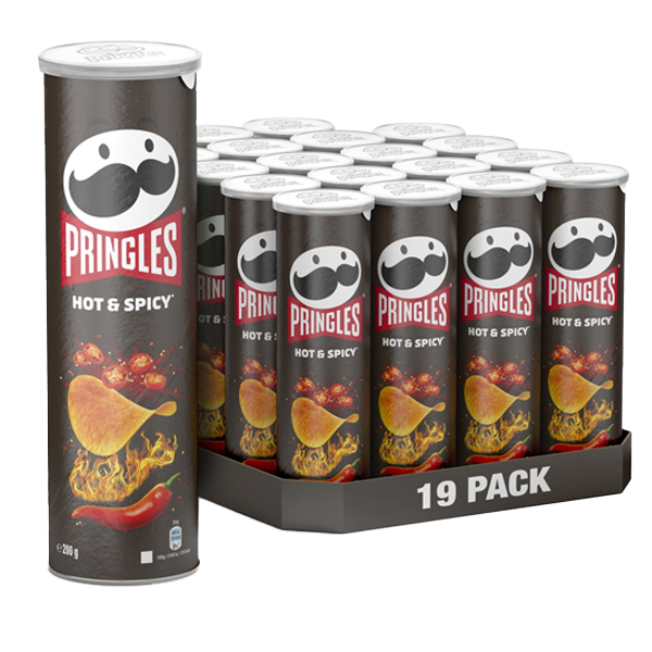 Pringles Hot & Spicy 19st x 165g