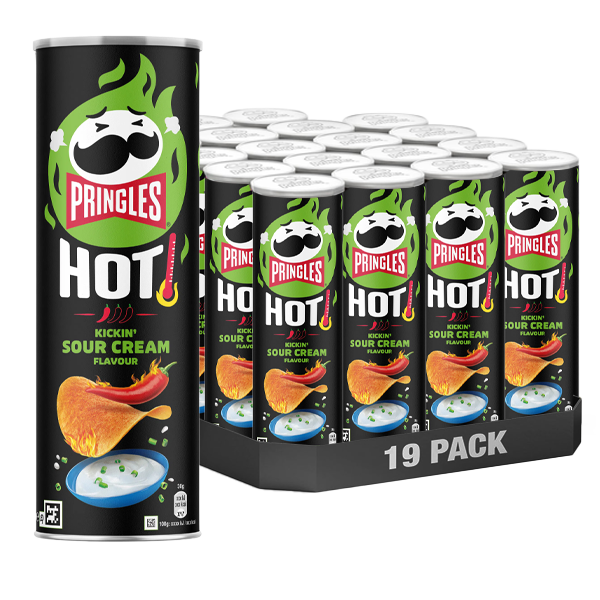 Pringles Hot Sourcream & Onion 19st 160g
