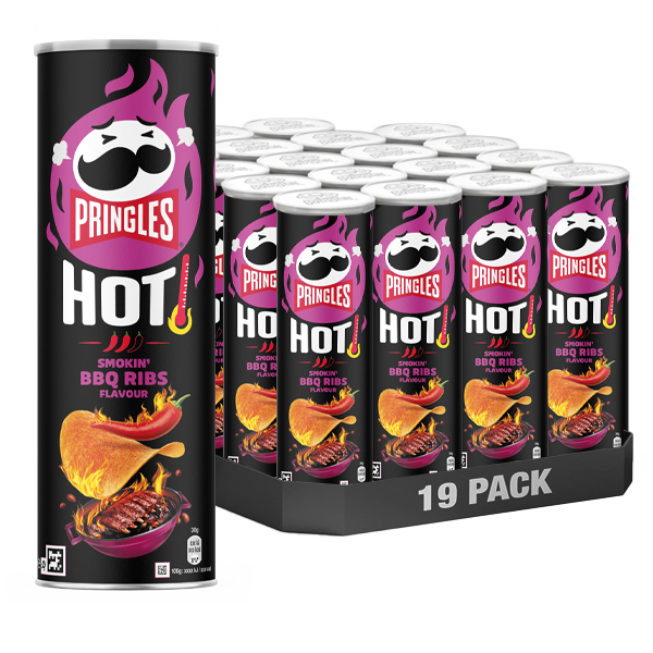 Pringles Hot BBQ Ribs 19st x 160g