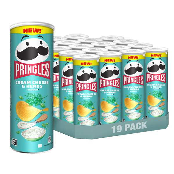 Pringles Cream Cheese & Herbs 19 x 165g