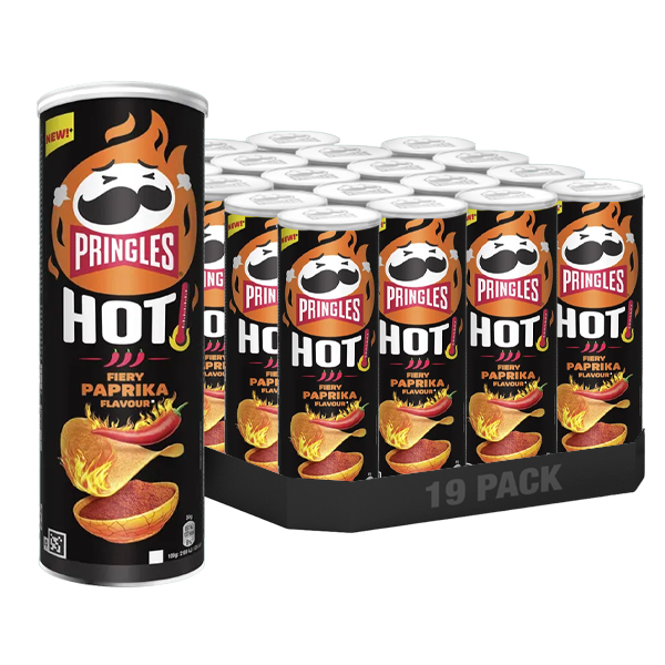 Pringles Hot Fiery Paprika 19 x 160g