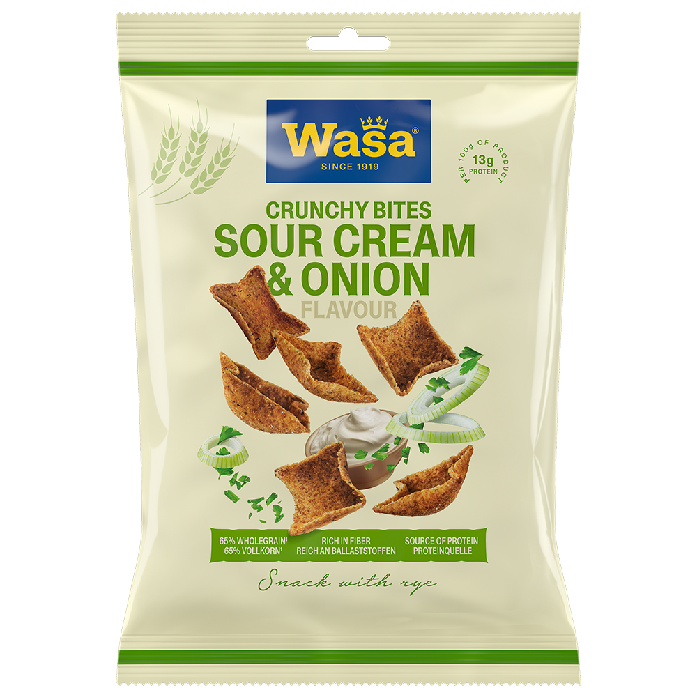 Wasa Crunchy Sourcream & Onion 10 x 100g