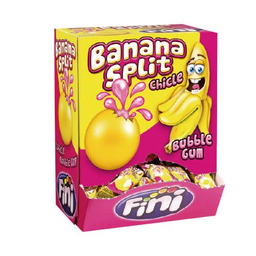 BANANA SPLIT BUBBLE GUM - 200 st