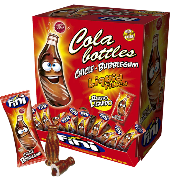Fini Cola Bottles Bubble Gum 200st