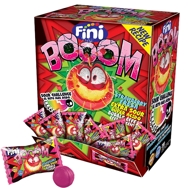 Fini Boom Strawberry Extra Sour 200st