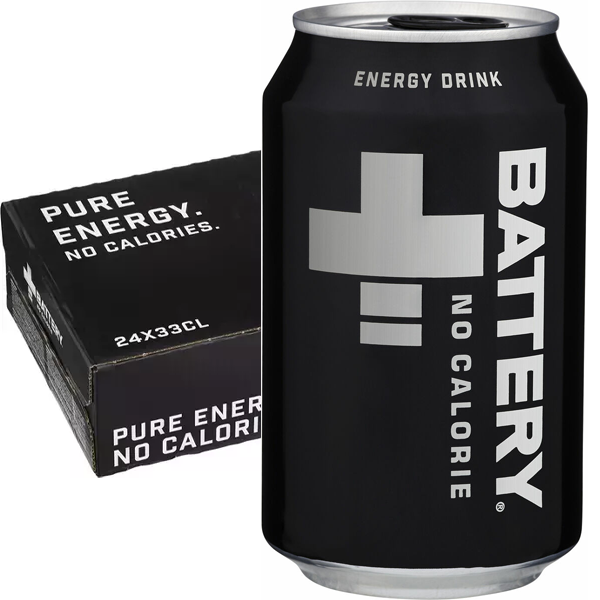 Battery Energy No Calories - 33cl x 24st