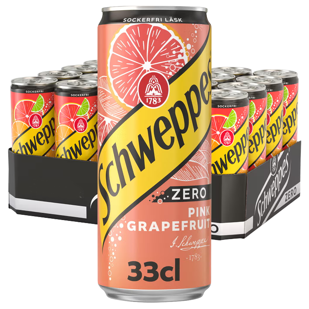 Schweppes Pink Grapefruit Zero 33cl x20