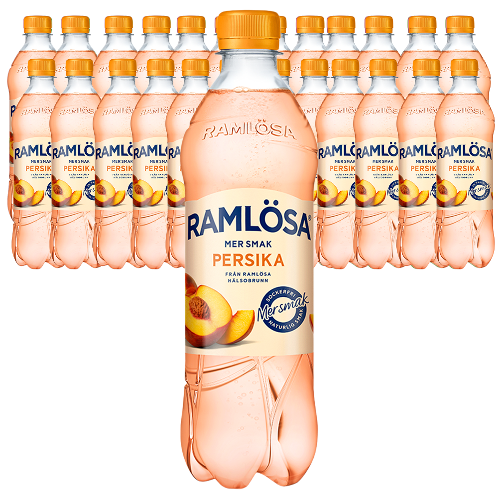 Ramlösa Mer Smak Persika 50cl x 24st
