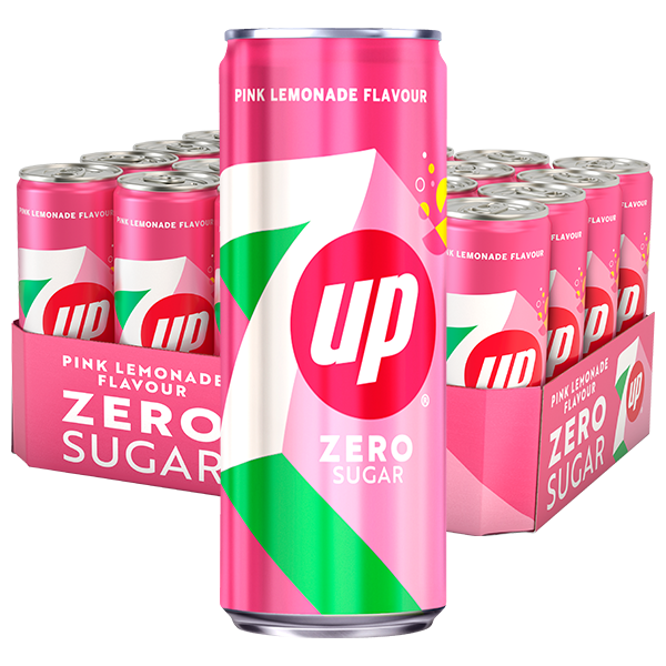 7UP Pink Lemonade Zero 33cl x 20st