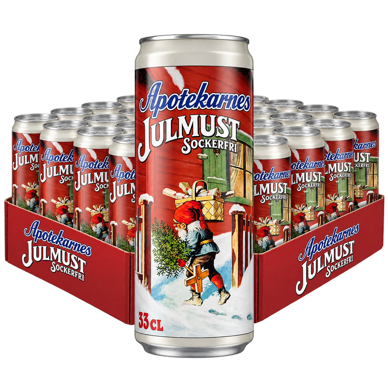Apotekarnes Julmust sockerfri  33cl 20st
