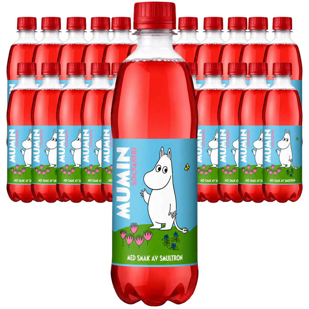 Mumin Sockerfri Smultron 50cl x 24st