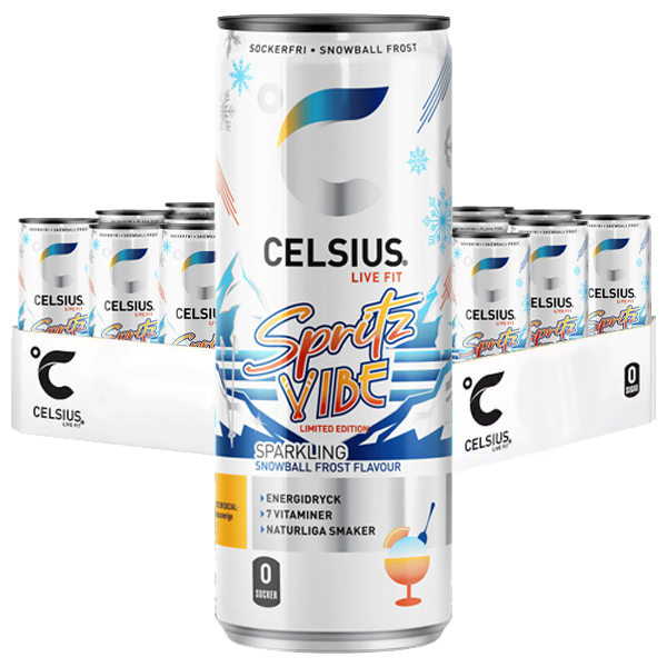 Celsius Spritz Vibe 355ml x 24st