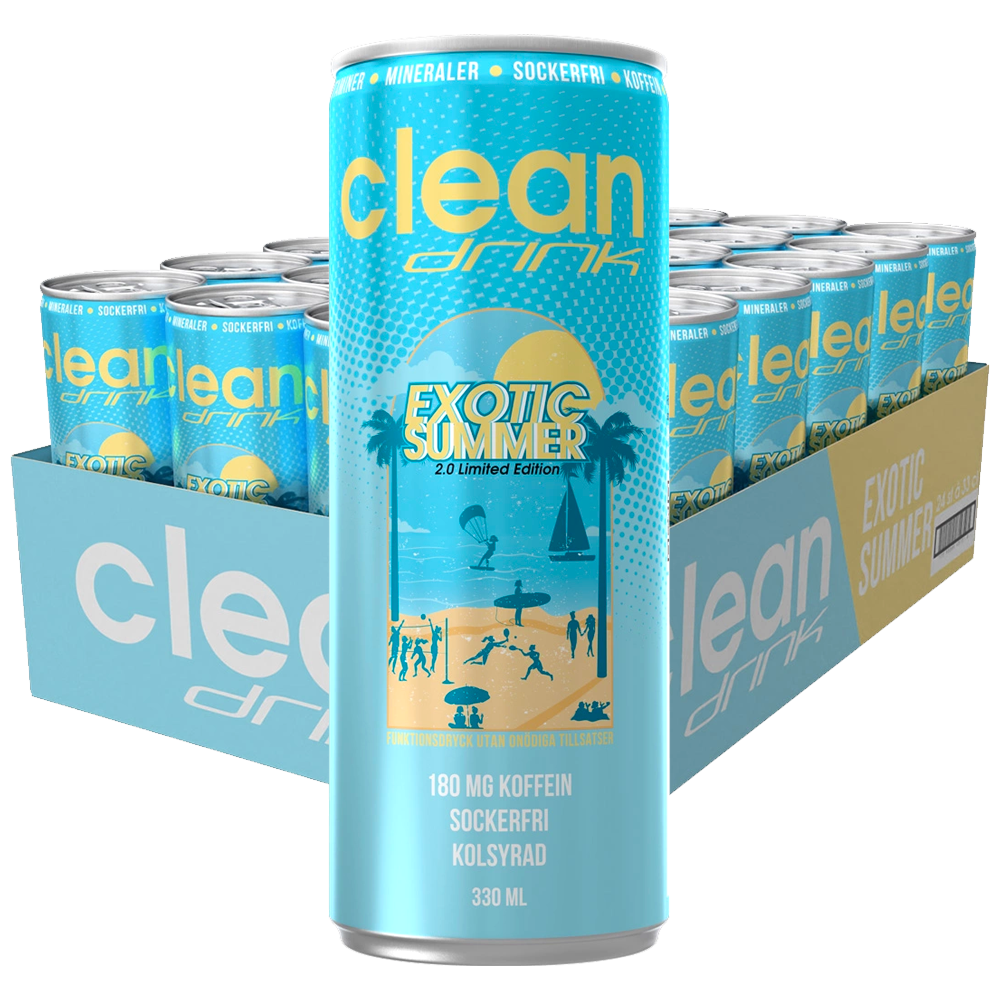 Clean Drink Exotic Summer 24st x 33cl