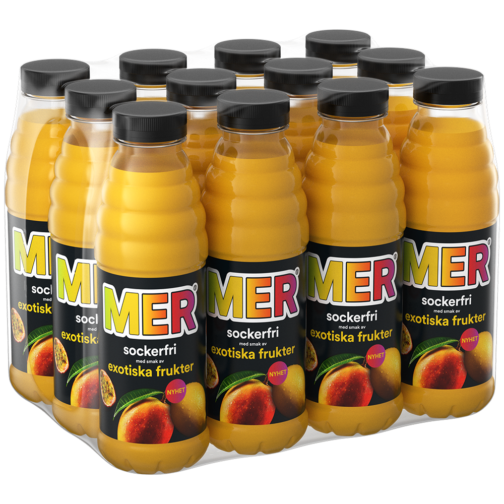 Mer Sockerfri Exotiska Frukter 50cl x 12