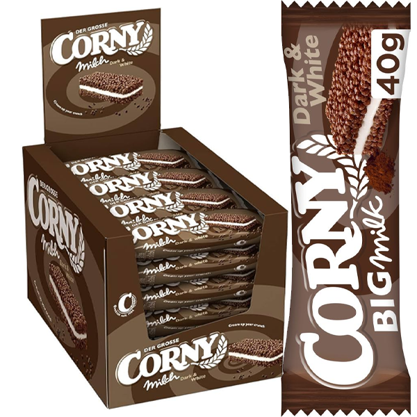 Corny BIG Milk Dark & White 40g x 24st